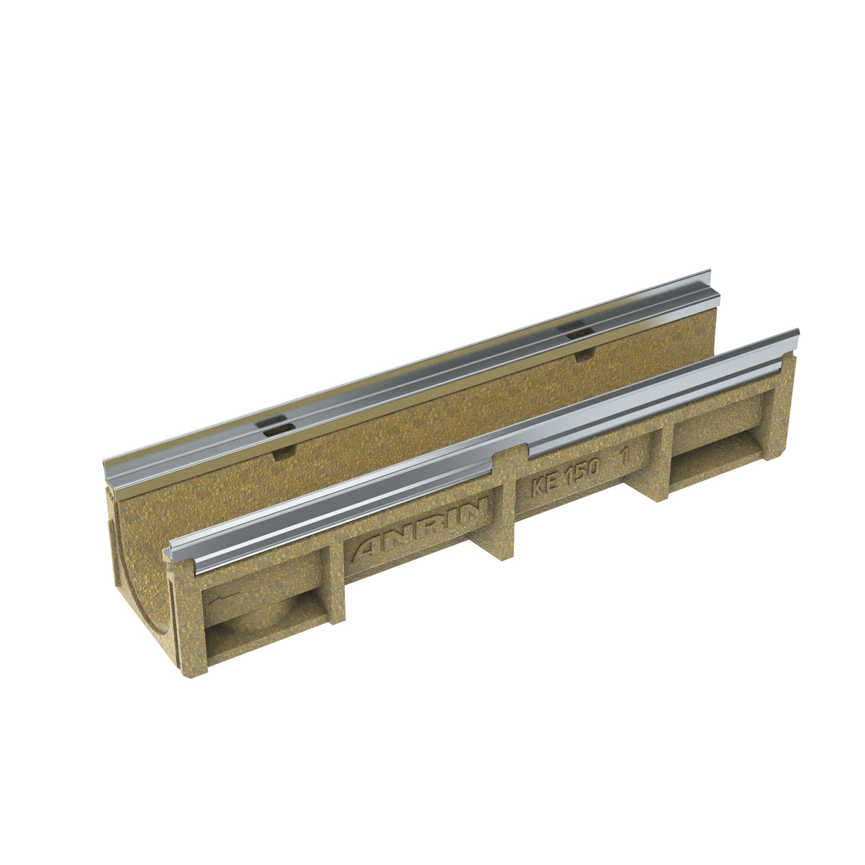 ANRIN KE150 - 6’’ Wide Stainless Steel Reinforced Edge Trench Drain Channel - ANRIN