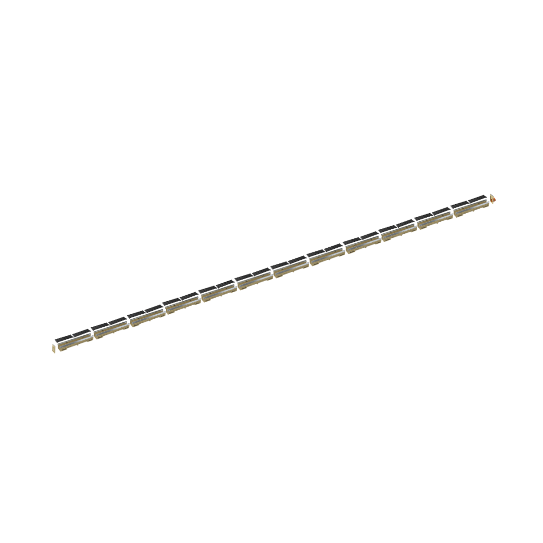 4’’ Wide Trench Drain Kit - 12 Meter Complete - ANRIN KE100 - Slotted Plastic ADA/Heel Proof Grating - ANRIN