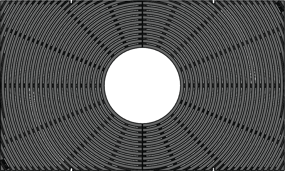 BULLSEYE 3’ x 5’ Heel Proof Tree Grate - Iron Age