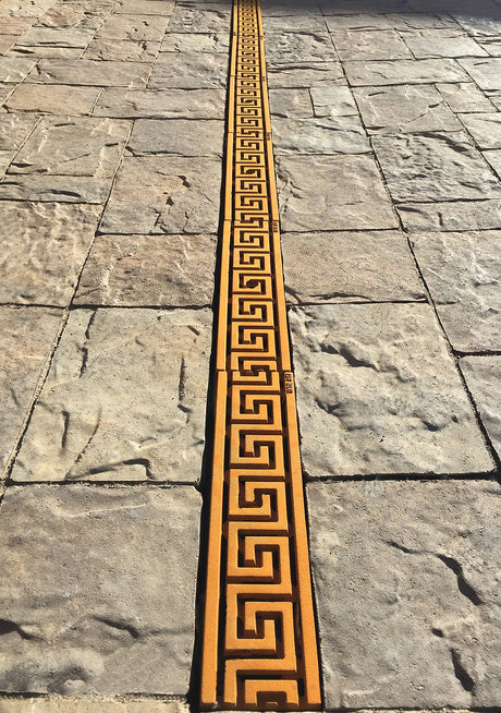 GREEK KEY Trench Grates - Iron Age