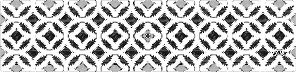 INTERLAKEN Heel Proof Trench Grates - Iron Age