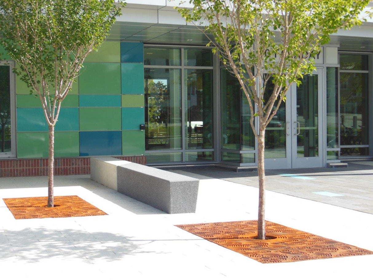 OBLIO 4’ x 4’ Heel Proof Heavy Duty Tree Grate - Iron Age