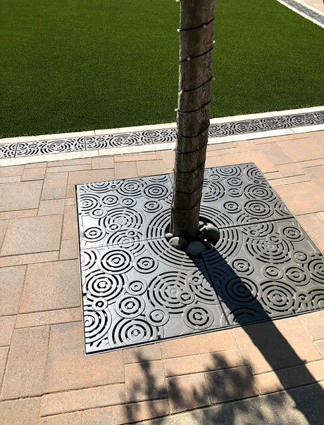 OBLIO 4’ x 4’ Heel Proof Heavy Duty Tree Grate - Iron Age