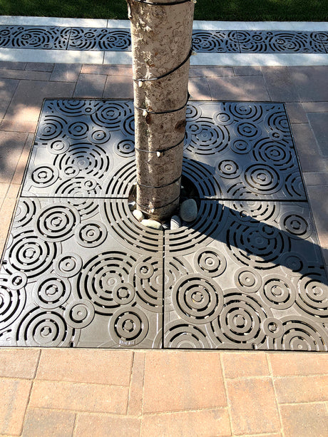 OBLIO 4’ x 4’ Heel Proof Heavy Duty Tree Grate - Iron Age