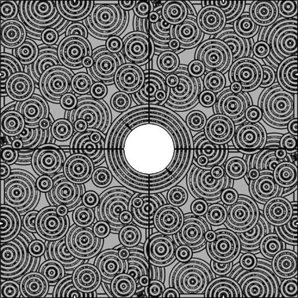 OBLIO 6’ x 6’ Heel Proof Tree Grate - Iron Age