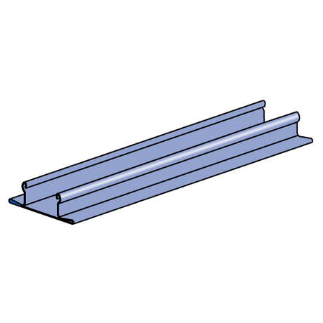 P1184P 10 GY PVC Closure Strip - Grey - UNISTRUT