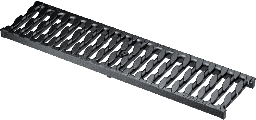 ANRIN Slotted OvalGrip Ductile Iron Grating F Load - ANRIN