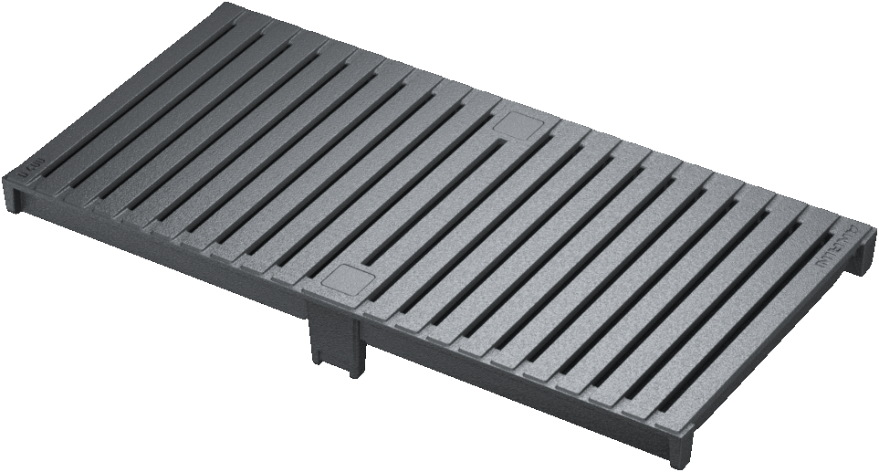 ANRIN KE200 Slotted HEELGUARD ADA Ductile-Iron Grating D Load