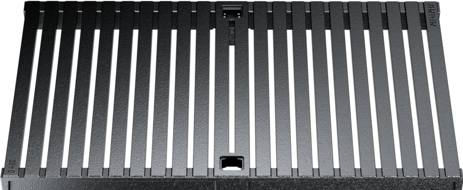 ANRIN KE300 Slotted HEELGUARD ADA Ductile-Iron Grating D Load