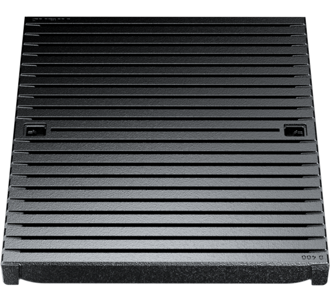 ANRIN KE300 Slotted HEELGUARD ADA Ductile-Iron Grating D Load