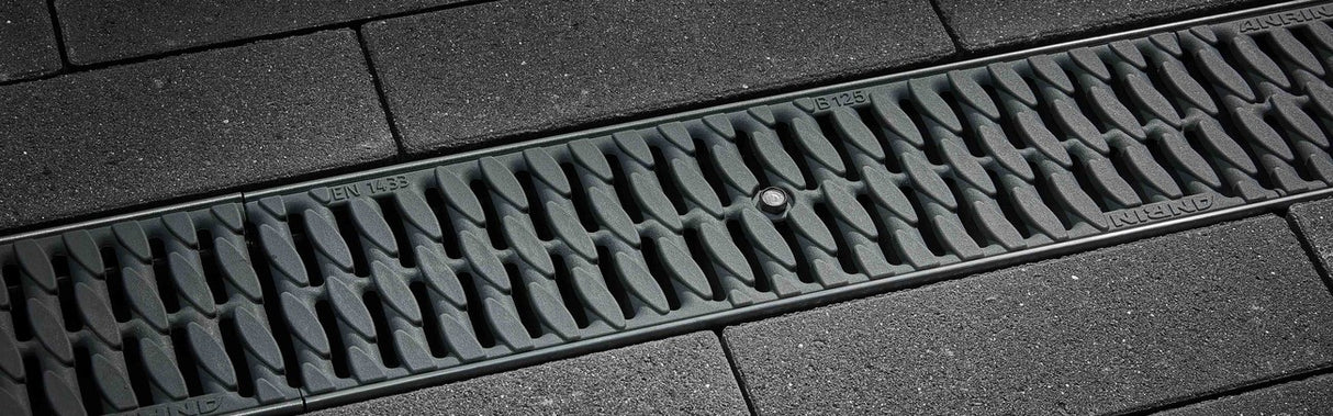 ANRIN Slotted Grating with OvalGrip Design - Grey - ANRIN