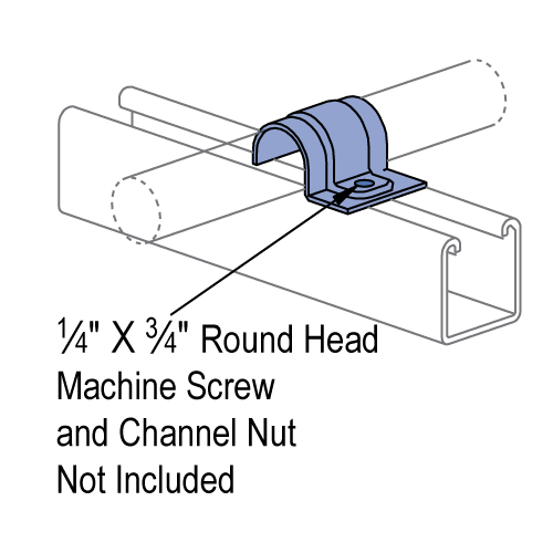 Unistrut P2010 EG Pipe Clamp 3/8"