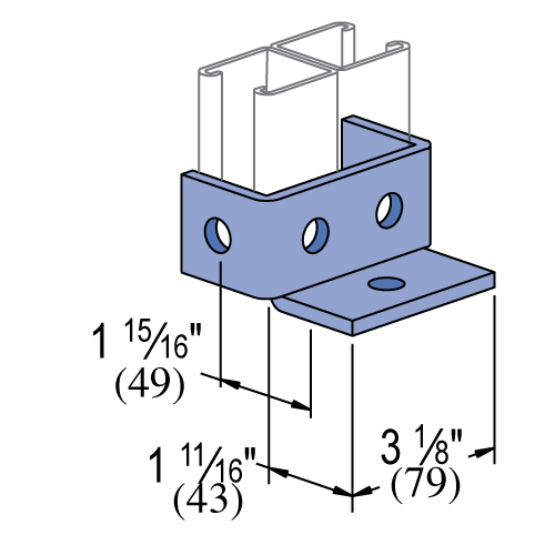 Unistrut P2453 HG Post Base