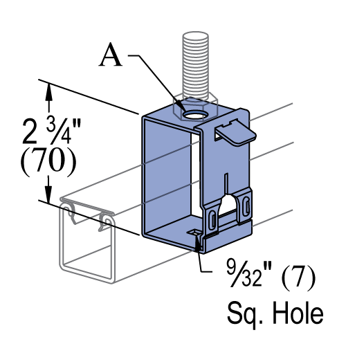 Unistrut P2856 EG RACEWAY HANGER