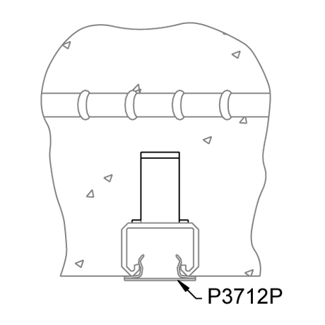 P3270X PG Concrete Insert 20 Ft - UNISTRUT