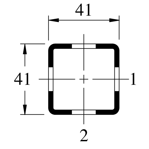 P9000 20PG 1 5/8 X 1/58 TELESTRUT SQ. TUBING - UNISTRUT