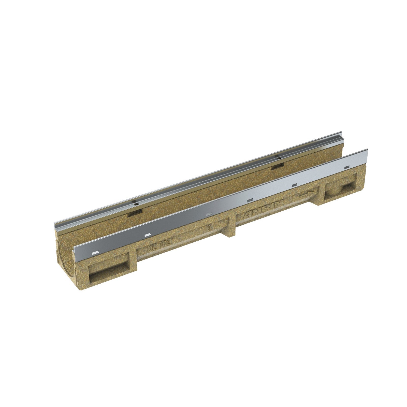 ANRIN KE150-150 6" Galvanized Edge Trench Drain System