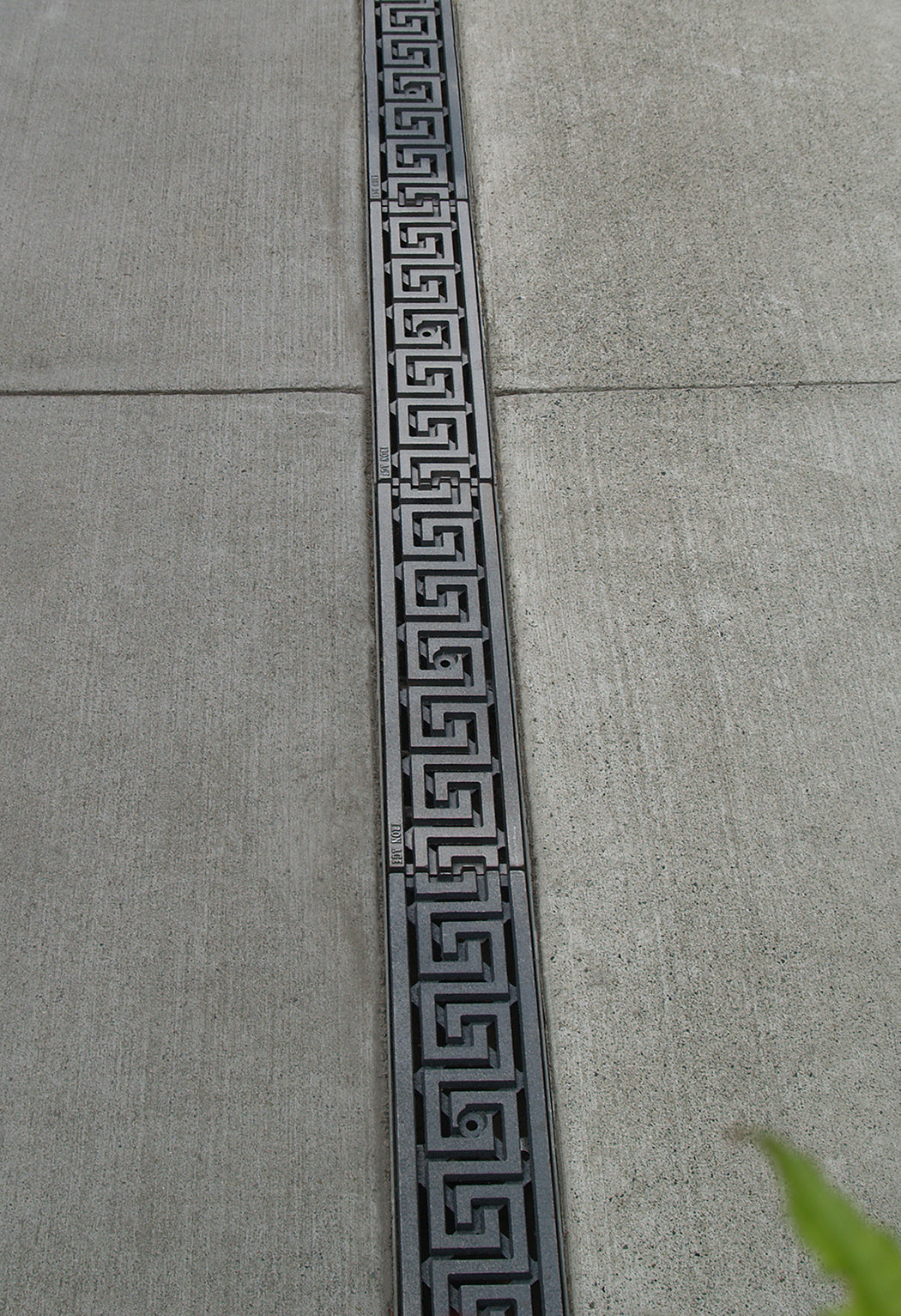 Decorative GREEK KEY Trench Grates in Cast Metal