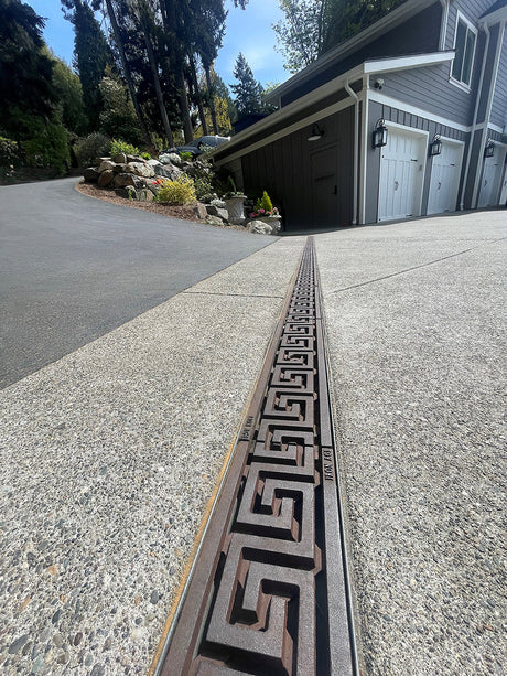 GREEK KEY Trench Grates for Modern Drainage Systems