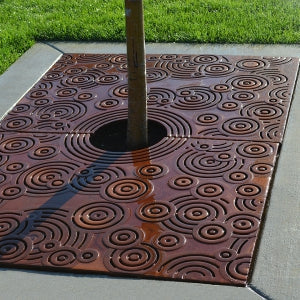 OBLIO 4' x 4' Heel Proof Heavy Duty Tree Grate Guide