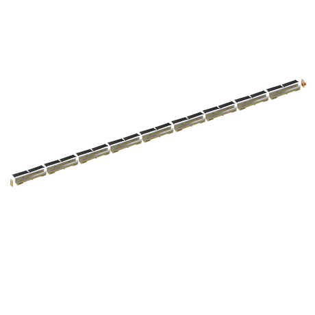 4’’ Wide Trench Drain Kit - 9 Meter Complete - ANRIN KE100 - Slotted Plastic ADA/Heel Proof Grating - ANRIN