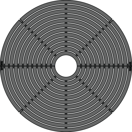 BULLSEYE 4’ Dia. Tree Grate - Iron Age