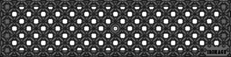 Flower Grid Trench Grates - Iron Age