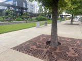 OBLIO 6’ x 6’ Heel Proof Tree Grate - Iron Age