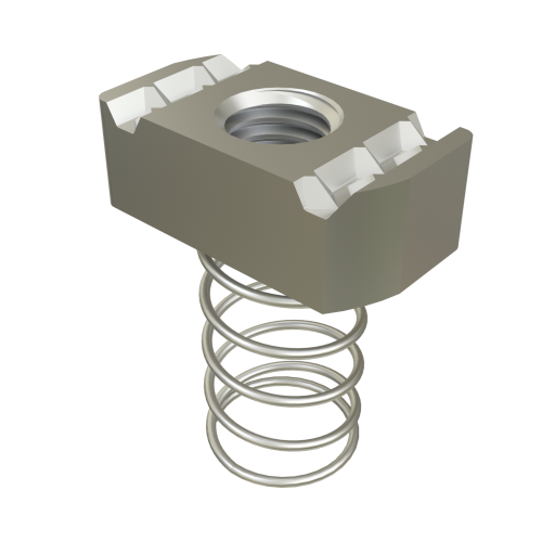 4118) P1006-1420 1/4-20 Spring Nuts For Unistrut / B-Line Channel – QTY 15