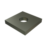 Unistrut P1064 EG 1 Hole Washer, Flat Plate Fitting