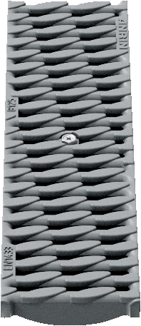 ANRIN Slotted Grating with OvalGrip Design - Grey - ANRIN