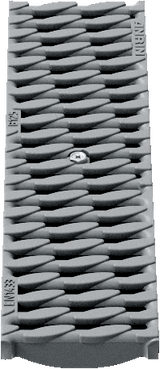 ANRIN Slotted Grating with OvalGrip Design - Grey - ANRIN