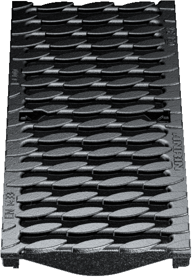 ANRIN Slotted OvalGrip ADA Ductile-Iron Grating D Load - ANRIN