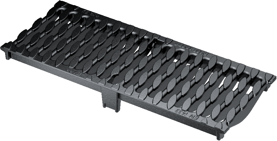 ANRIN Slotted OvalGrip ADA Ductile-Iron Grating D Load - ANRIN