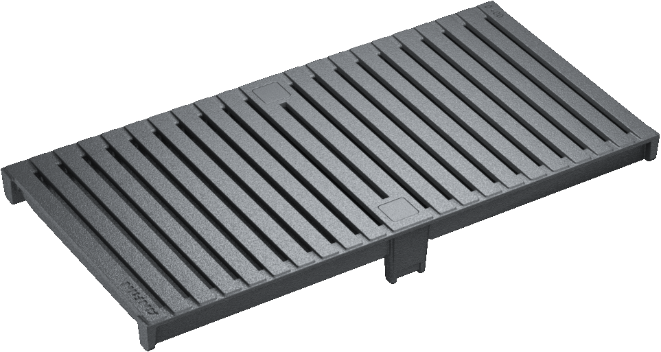 ANRIN KE200 Slotted HEELGUARD ADA Ductile-Iron Grating D Load