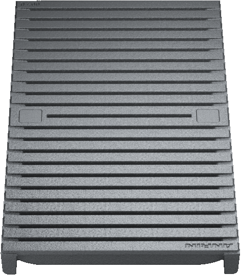 ANRIN KE200 Slotted HEELGUARD ADA Ductile-Iron Grating D Load