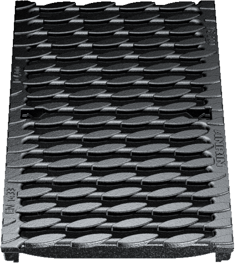 ANRIN KE200 Slotted OvalGrip ADA Ductile-Iron Grating E Load