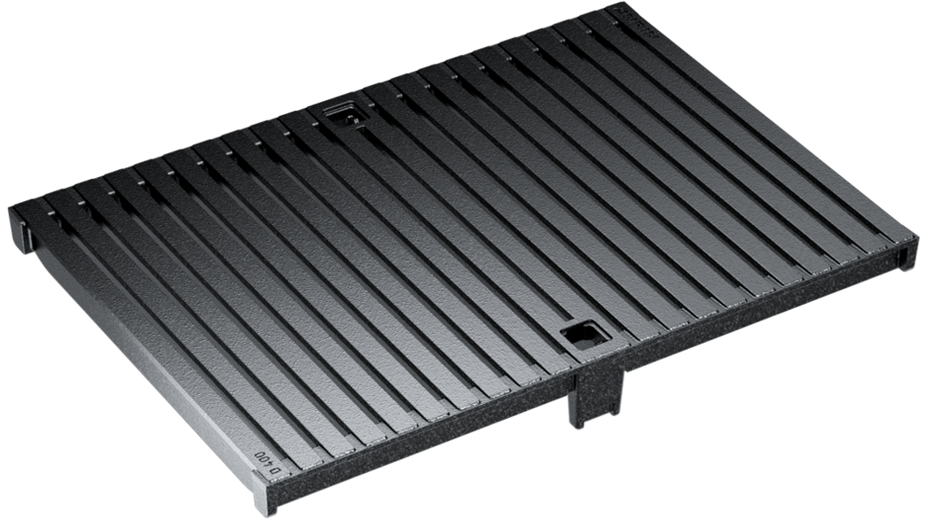 ANRIN KE300 Slotted HEELGUARD ADA Ductile-Iron Grating D Load