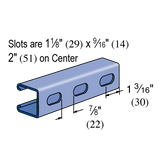 P1000T 20 PL 1-5/8’’ x 1-5/8’’ T-SLOT Channel - UNISTRUT