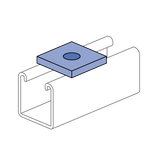 Unistrut P1064 EG 1 Hole Washer, Flat Plate Fitting
