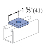 Unistrut P1064 EG 1 Hole Washer, Flat Plate Fitting