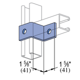 Unistrut P1347 EG -  2 Hole, "Z" Shape Fitting