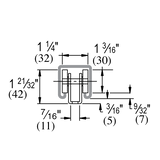 Unistrut P2749 EG 2 Wheel Trolley
