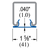 Unistrut P3184 10PG 1-5/8" x .040" Closure Strip
