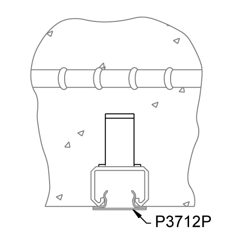 P3270X PG Concrete Insert 20 Ft - UNISTRUT