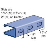 P5500T 20 PG 1-5/8’’ x 2-7/16’’ T-SLOT Channel - UNISTRUT